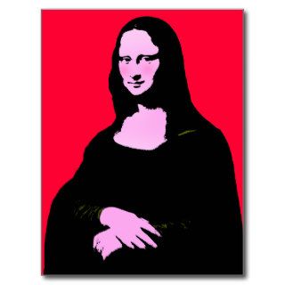 Mona Lisa Pop Art Style Post Cards