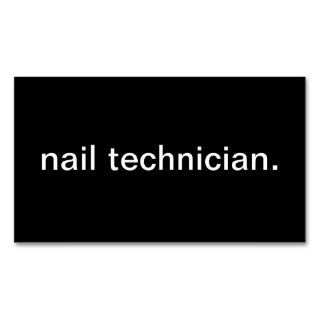 Nail Technician Business Cards