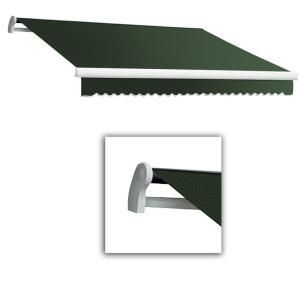 AWNTECH 18 ft. LX Maui Manual Retractable Acrylic Awning (120 in. Projection) in Olive or Alpine MM18 253 O