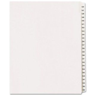 Avery Legal Dividers, Standard Collated Sets, Letter Size, Side Tabs, 326 350 Tab Set (01343)  Binder Index Dividers 