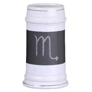 Scorpio. Zodiac Astrology Sign. Black. Coffee Mugs