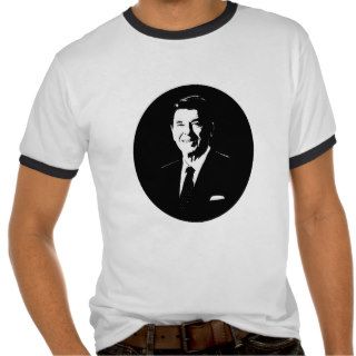Ronald Reagan    Black and White T Shirt