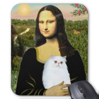 MonaLisa   White Persian kitten #49 Mouse Pad