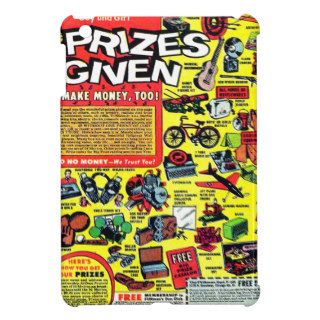 Retro Kitsch Vintage Comic Book Ad Prizes Given iPad Mini Cover