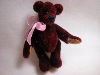 World of Miniature Bears 2.5" Plush Bear Berry #305 Collectible Miniature Bear Made by Hand Toys & Games