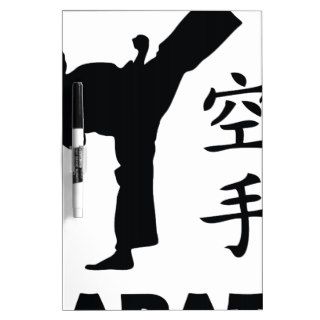 karate man chinese symbols icon Dry Erase whiteboard