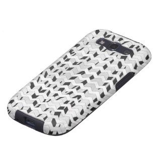 Tiger Black and White Print Galaxy S3 Covers