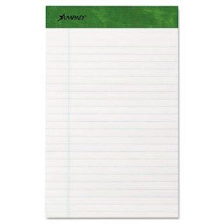 3 Pack Evidence Recycled Pads, Jr. Legal/Margin Rule, 5 x 8, WE, 50 Sheet Pads, Dozen by ESSELTE PENDAFLEX (Catalog Category Paper, Envelopes & Mailers / Pads)  Legal Ruled Writing Pads 