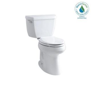 KOHLER Highline Classic Comfort Height 2 piece 1.28 GPF Elongated Toilet in White (No Seat) K 3713 0