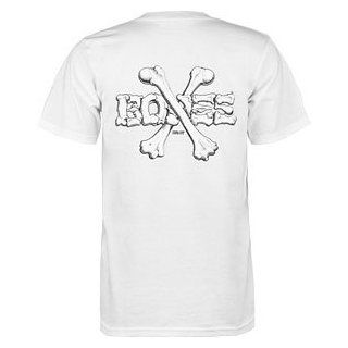 Powell T Shirt Cross Bones [Small] White Sports & Outdoors