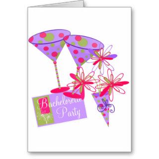 Bright Colors Bachelorette Party Greeting Card