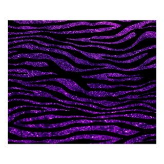 Animal Print, Zebra Stripes, Glitter   Purple
