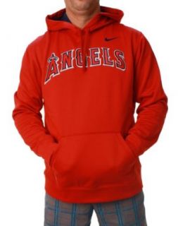 Nike Men's MLB Angels Therma Fit Pullover Hoodie Large Clothing