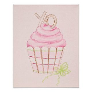 Pink Cupcake 11 x 14 Print