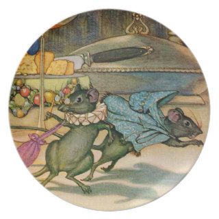 The Town Mouse and The Country Mouse Dinner Plates