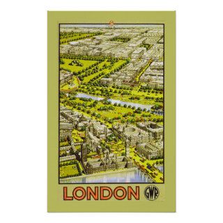 London by GWR (border) Posters