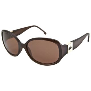 Lacoste Men's/Unisex Brown L506S Rectangular Sunglasses Lacoste Fashion Sunglasses
