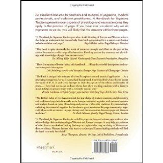 A Handbook for Yogasana Teachers Mel Robin 9781587367083 Books