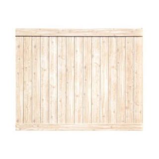 Pro Series 6 ft. x 8 ft. Vinyl Anaheim White Cedar Privacy Fence Panel   Unassembled 153577