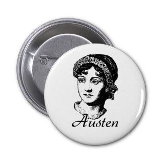 Jane Austen Pinback Button