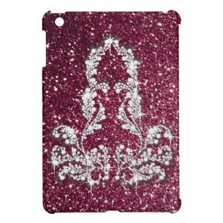 Victorian Floral Diamond Bling Design iPad Mini Cover