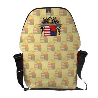 German American Shield Flag Messenger Bags