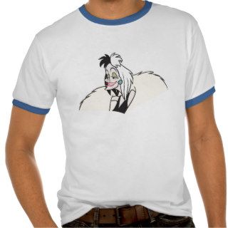 101 Dalmatians Cruella deville villain smiling Tee Shirt