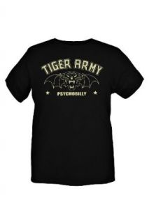 Tiger Army Psychobilly Bat Cat Slim Fit T Shirt Size  X Small at  Mens Clothing store