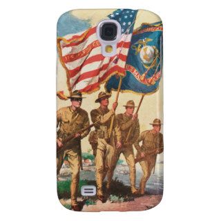 US Marines WW 1 Vintage Poster Galaxy S4 Cases