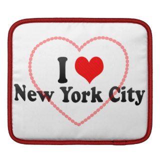 I Love New York City, United States Sleeve For iPads