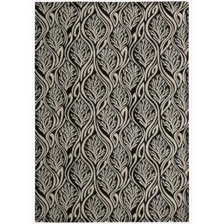 Kailash All Over Branch Onyx Rug (7'9 x 10'10) Nourison 7x9   10x14 Rugs
