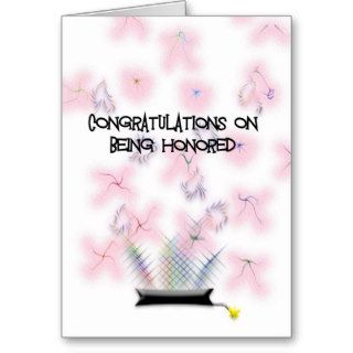 Congratulations On Being Honored   Card