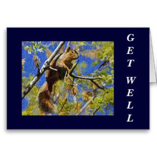 Squirrel Get Well Card
