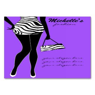 Fashion girl business card design