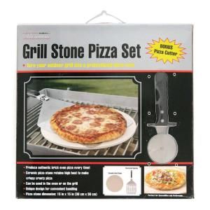 Mr. Bar B Q 15 in. Round Pizza Baking Stone Kit 150308