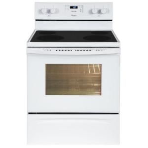Whirlpool 4.8 cu. ft. Electric Range with Self Cleaning Oven in White WFE510S0AW