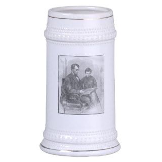 President Lincoln and His Son Mug