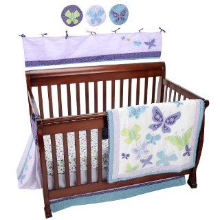 NoJo Beautiful Butterfly 9 Piece Crib Bedding Set  Baby