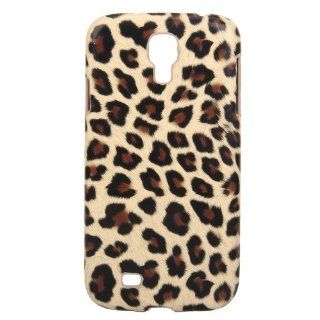 E 081 Leopard Back Cover Protective Case For Samsung S4   Yellow Electronics