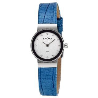 Skagen Women's 358XSSLI8A1 Blue/Mother of Pearl Stainless Steel Watch at  Women's Watch store.