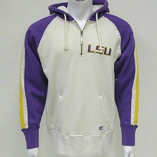 LSU Tigers Vintage Echo Hooded Sweatshirt  Sports Fan Sweatshirts  Sports & Outdoors