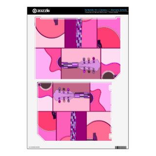 Abstract and Modern Pop Art Acoustic Guitars Wii Skins