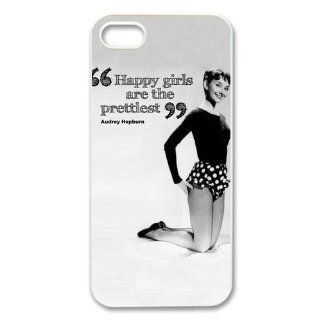Custom Audrey Hepburn Cover Case for IPhone 5/5s WIP 362 Cell Phones & Accessories