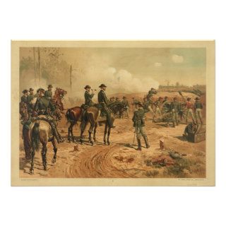 Civil War Siege of Atlanta by Thure de Thulstrup Invites