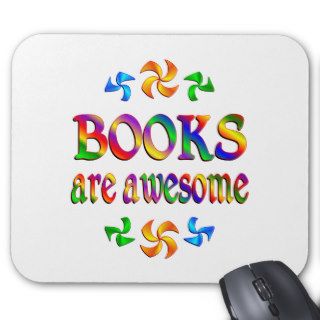 Books are Awesome Mouse Pads
