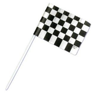 HAPPY FATHER'S DAY CKECKERED RACING FLAG PICKS AND NOVELTIES   Food Decorating Tools