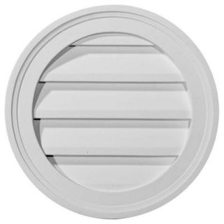 Ekena 2 in. x 12 in. x 12 in. Decorative Round Gable Louver Vent GVRO12D