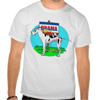 Harlequin Dane Pi$$ on Obama T Shirt