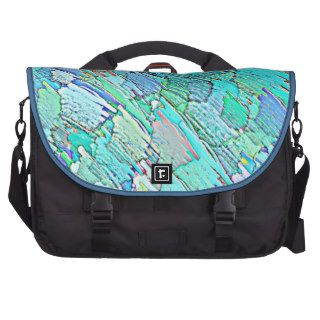 Colorful Blue Turquoise Crayon Pattern Design Laptop Bag