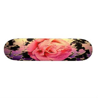Metallic Rose Two Tone Skateboard Deck